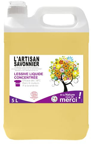 L'artisan savonnier Lessive Liquide Concentrée Format Eco 5L