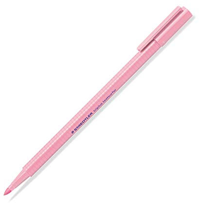 Staedtler Textmarker triplus Highlighter, ergonomische Dreikantform, Hohe Qualität Made in Germany, Linienbreite 1 - 4 mm, Set mit 10 Stück, Pastell-Farbe helles Karmin, 362 C-210