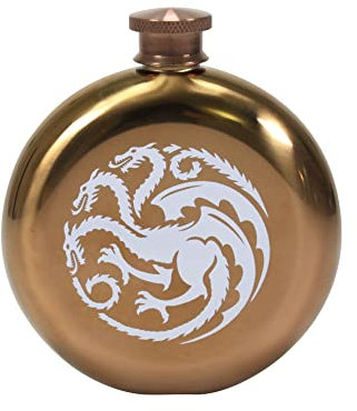 Half Moon Bay Petaca, Acero Inoxidable, Game of Thrones (Mother of Dragons)