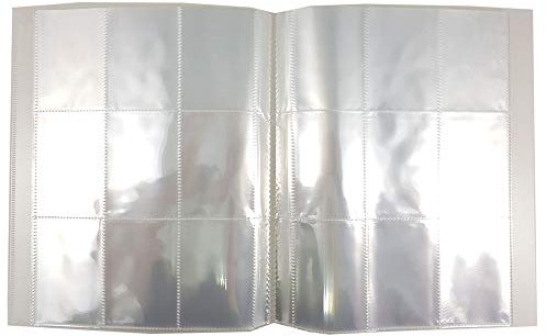 QILZO® Sammelalbum sammelkarten Album kartenhalter Kinder 30 Seiten (270 Buchblatts), Transparent (801972)