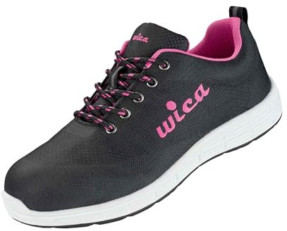Wica S1P *Maira* Halbschuhe Arbeitsschuhe in Übergrößen Schwarz 31557 große Unisexschuhe, Größe:38