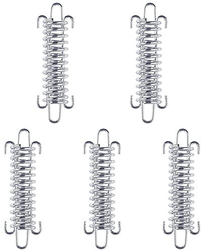 PTONZ 5 stück Stahl Spannfeder Sprungfedern, Edelstahl Spannfeder Sprungfedern Sonnensegel Spiralfedern Zeltleinenspanner für Campingzelt Markise Zubehör