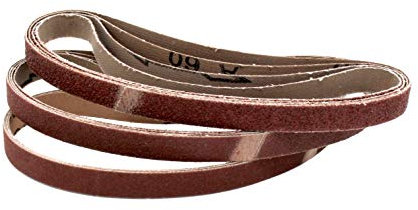 Fabric Sanding Belts 13x457mm 80 Grit – Compatible with Black & Decker Power File – Durable Sandpaper for Metal & Wood – Pack of 24
