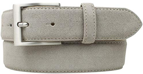 Gürtel aus Veloursleder 3,5 cm | Velour-Ledergürtel für Damen Herren 35mm | Wildleder-Gürtel