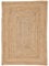 carpetfine Juteteppich Nele Beige handgewebt aus Jute 120x170 cm | Moderner Naturfaserteppich im Boho Style für Wohnzimmer, Küche und im Flur
