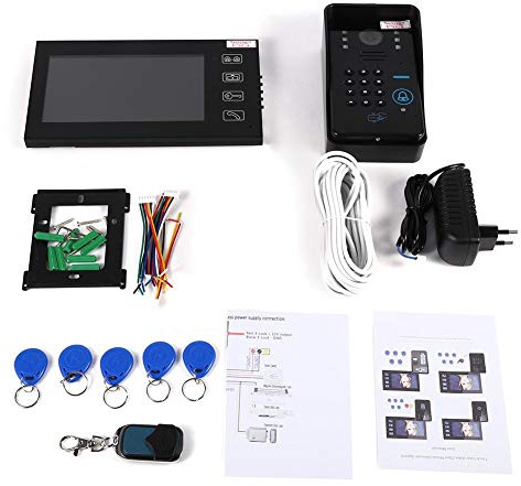 Indoor LCD Monitor Standalone Tastatur Video Tür Telefon, LCD Telefon Türklingel, für Apartment Villa Hotels Büro