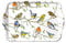 Tablett Birds Meeting Vogeltreffen 13x21cm Melamin Deko Home Vogel Vögel Frühling Zweige Meise Rotkehlchen Sommer