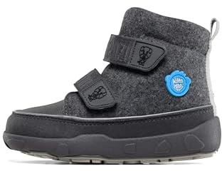 Affenzahn Minimal Midboot Comfy Walk Wolle, 22/22 Kinder, Hund grau