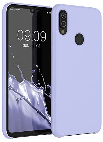 kwmobile Cover per Xiaomi Redmi Note 7 / Note 7 Pro Custodia - Back Case per Smartphone in Silicone TPU - Protezione Gommata - lavanda pastello
