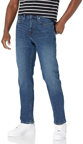 Amazon Essentials Men's Relaxed-Fit Stretch Jean (Available in Big & Tall) - Discontinued Colours, Medium Wash, 60W / 30L
