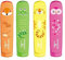 KEYROAD Textmarker FLUO JUNGLE 4er Pack Farbe: Gelb Oragne Rosa Grün/Highlighter Textliner Die Ungiftige Tinte/für Kinder zur Schule/Strichstärke 1-5mm, KR972176