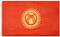 MUWO Flagge Nations Together 90 x 150 cm Nationalmanschaften, doppelseitige Gartenflagge, wetterfeste Fanflagge, Fußballflagge Polyester Länderfagge Deutschland mit Ösen (Kirgistan/Kirgisien)