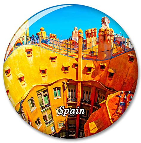 Spanien Gaudi Gracia Barcelona Kühlschrankmagnet Dekorativer Magnet Aufkleber Reise Souvenir Kollektion Touristenstadt Geschenk Whiteboard Küche