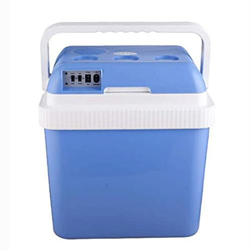 Samnuerly Mini Frigo 24L Refrigerazione Auto Freddo Caldo Frigo Elettrico Portatile per Auto, Barca E Giardino da Campeggio - Blu