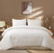 YASMENG Bettdecke 220x240 cm 4 Jahreszeiten Ganzjahresdecke Rund Muster Weiß 400 GSM Schlafdecke 220x240 Mikrofaser Bettdecken Weich Flauschige Decke Modern Steppdecke mit 2 Kissenbezüge 80×80 cm