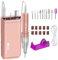 Kredioo 350000RPM Nail Drill, Electric Rechargeable PolyFile, Low Heat Salon Quality E File for Acrylic, Gel, Beginners -Golden