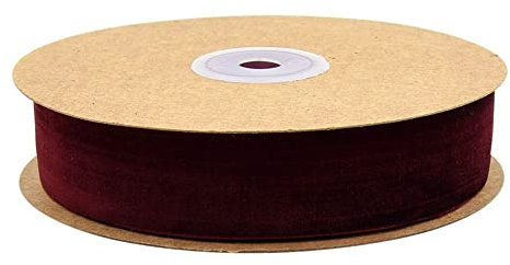 SHTGOI 10 M/roll 2.5cm Samtband Samt Dekoband Schleifenband Schmuckband Geschenkband