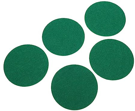 CORHAD Trompetenzubehör 10 Stück Hockey-Flanell Grüner Filz Grüne Aufkleber Air-Hockey-Pucks Air-Hockey-Filzaufkleber Grüne Drücker-Pads Air-Hockey-Drücker-Pad Eishockey-Drücker-Pads