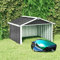 Home & Garden Abri de jardin avec robot tondeuse en acier galvanisé Anthracite 92 x 97 x 63 cm