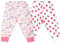 MOEMOE BABY 2 Stück Windelhose Windelrock, Trainingshose Töpfchentraining, Baumwolle Lernhose Trainerhosen für Baby Kinder, Rosa+Weiß, L/5-7 Jahre