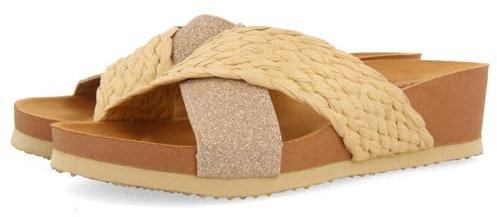 GIOSEPPO Sandalias con CUÑA Tipo Bio Y Tiras Color Natural para Mujer GOULDS
