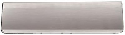 Infinity Decor Vintage Letter Plate Tidy Inner Door Flap - 11” 12” Brass Letter Box Internal Cover Plate (Satin Chrome, 12)