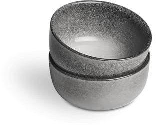 SPRINGLANE Vaisselle, service de table en faïence (Bols en Grès Gris, 2 piéces)