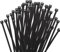 Armpow 1000 PCS 2.5mmx150mm 6 inch Cable Zip Ties, 18lbs Tesile Strength, Premium Tie Wraps Self-Locking Nylon Zip Ties for Indoor and Outdoor Use(Black)