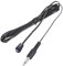 sourcing map IR Infrared Emitter Sensor Receiver,Extension Cable 1.5m(4.9ft) Length 3.5mm Jack Single Black with Blue Head Pack of 1