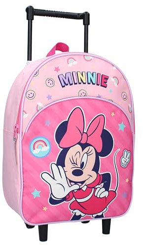 Minnie Mouse Glam It Up Trolley Backpack, Pink, Standard Size