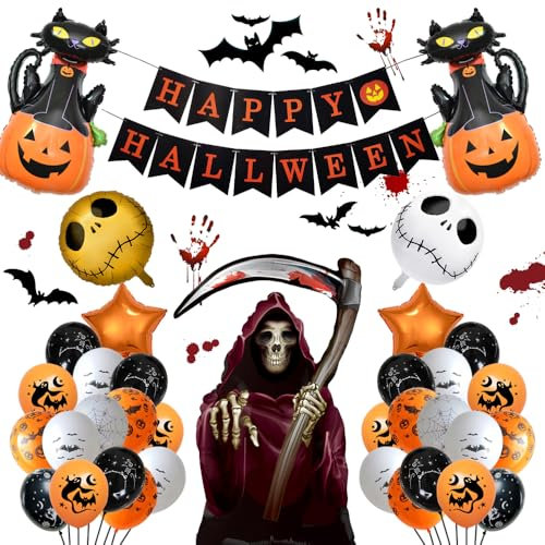 Halloween Set: Girlande, Banner, Hängedeko, Indoor und Party Dekorationen für Kinder