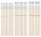 30pcs Fine Detail Paint Brush, #0#00#000 Precision Miniature Detailing Paintbrushes Tiny Liner Brush for Micro Figures Models Art Oil Watercolor Acrylic Painting (Wood Color)