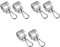 CAXUSD 6 Stück 1 Fahnenmast Befestigung Montagestange Flaggen-Anti-rollreff-Set Fahnenmastring Rolle Fahnenstange Verschluss Grill-heizmopp Drehbarer Karabiner Heften Aluminiumlegierung
