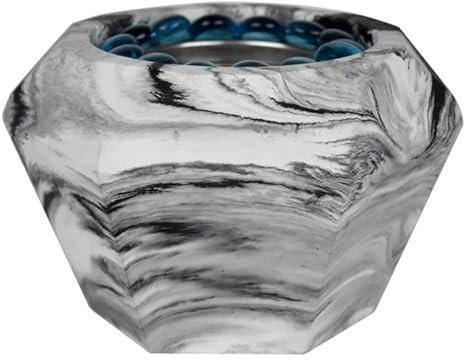 Bvizyelck Feuerstelle für den Innenbereich, Tisch-Feuerschale - -Kamin im Marmor-Design - Stilvolle, robuste, ästhetische, rauchfreie Tisch-Feuerstelle für Zuhause, Terrasse, Balkon, Geschenke für