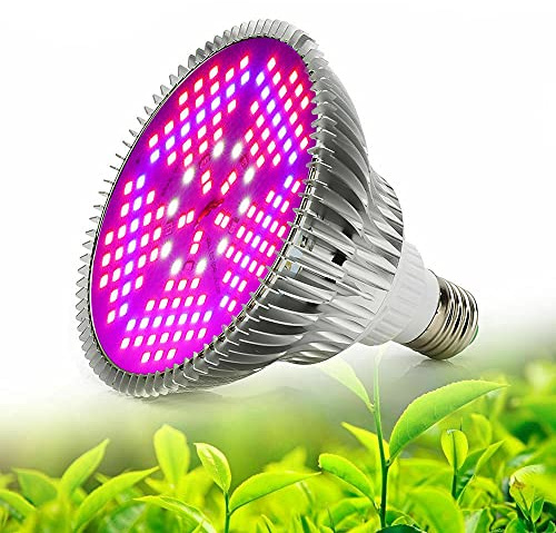 30W Pflanzenlampen LED Grow Light LED Pflanzenlampe E27 Pflanzen led Wachstumslampe Full Spectrum Sonnenähnliches für Zimmerpflanzen Gemüse und Blumen (30, Watt)