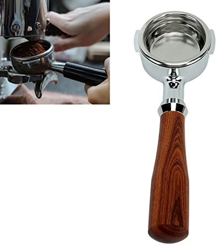 Portafiltro Sin Fondo 58mm, Reutilizables Portafiltro Cafetera Brazo Cafetera Porta Filtro de Cafe Sin Fondo, Accesorios Cafetera para Expobar, Rocket, Faema, Rancilio, Gemilai (E Roter Säurestrauch)