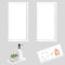 XINSUO 2 Pezzi Vassoio da Bagno in Silice (Bianco, Rettangolare 20 * 10cm)