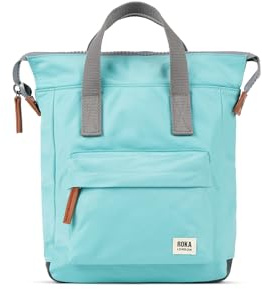 ROKA London Bantry B small Sustainable Nylon Backpack (Aquatic Awe)