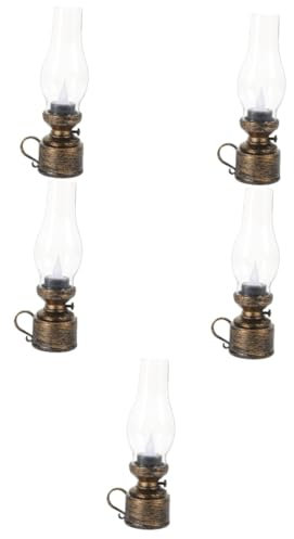 ABOOFAN 5st Kerosinlampe Paraffin Lampenöl Led Hauptsächlich Diffusor Elektrisches Laterne Wiederaufladbar Tisch Lampenschirm Wachsschmelzbrenner Elektronisches Bauteil