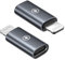 Adaptador USB C a Lightning (2Pack), Adaptador Tipo C a iPhone PD 36W Carga Rápida y Sincronización de Datos para iPhone 14/14 Pro Max/13 12 11 Pro Max/Mini/XS/XR/iPad/iPod/AirPods, No para Audio/OTG