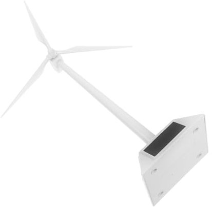 Homoyoyo Solarbetriebenes Miniatur-windmühlenmodell Aus Kunststoff Drehbares Solar-windmühlen-bastelset Zum Zusammenbauen Tischdekorations-solarmodell DIY-windrad-Spielzeug Schreibtischaus