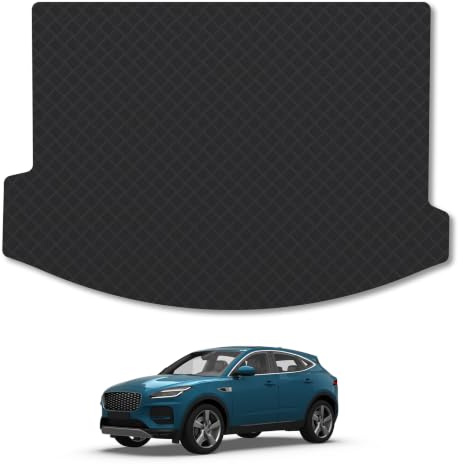 Jaguar E-Pace (2017-2020) 3mm Rubber Boot Mat | Tailored Fit Durable Boot Liner Full Coverage Protection Waterproof Accessories Easy Clean Anti Slip Made in the UK