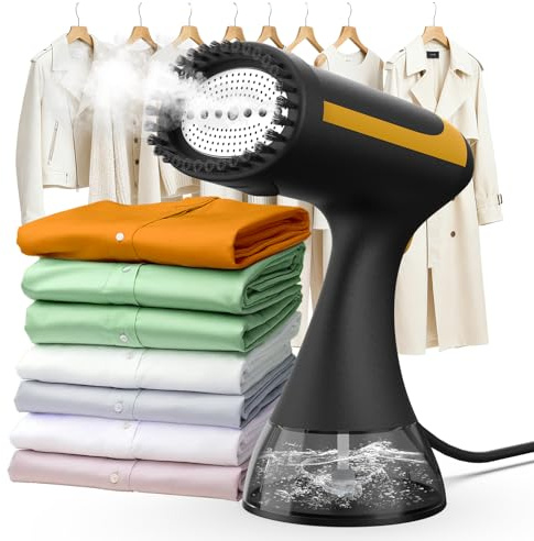 Ablemark Steamer Dampfglätter Reise, 300 ml Tank, 15 Sek. Aufheizzeit | 25 g/min, 1500 W, Handdampfglätter & Clothes Steamer – Klein Leicht für Zuhause & Büro, Abschaltautomatik