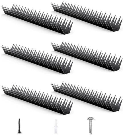 Ehwisbe Anti Climb Fence Spikes Metal for Outdoor Walls Garden Fences, Intruder Deterrent Fence Wall Spikes for Thieves