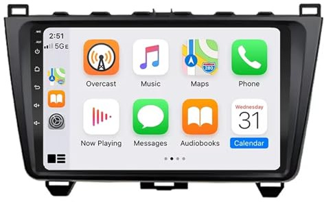 Multimedia Radio for Mazda 6 Rui wing Mazda 6 GH 2008-2015 Android 15 9 Inch Car Radio with Wireless Carplay Android Auto For, 8 Core 8G+256G