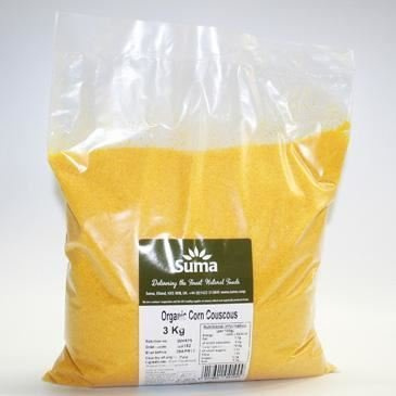 Suma Bagged Down Organic Corn Couscous 3 kg-2 Pack
