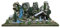 Bertoni Miniatur-Landschaft mit Hellen Fluss und Krippe, Holz, Mehrfarbig, 56 x 36 x 25 cm