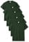 Fruit of the Loom Men's Original T. T-Shirt Pack of 5, Bottle Green, Large