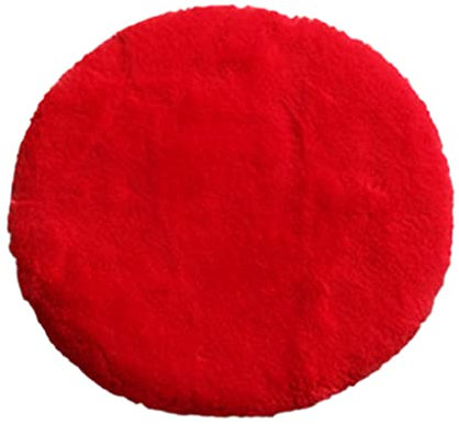 Sharplace Kunstfell Schaffell Teppich Sitzkissen ca.33cmx33cm Sitzauflage Felldecke, Rot