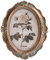 CISOO Ovaler Bilderrahmen im Vintage-Stil, 12,7 x 17,8 cm, Antik-Bilderrahmen, Tischdekoration und Wandbehang, Heimdekoration (Bronze-Gold)